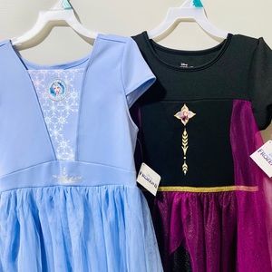 Disney Anna & Elsa dresses size 10/12 NWT’s